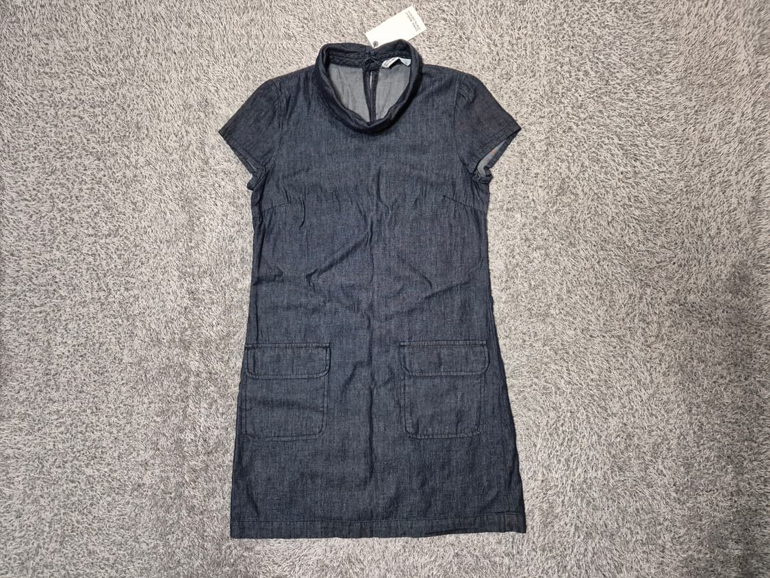 [새상품]자라 ZARA 데님 반팔 미니 원피스 S 상품이미지1