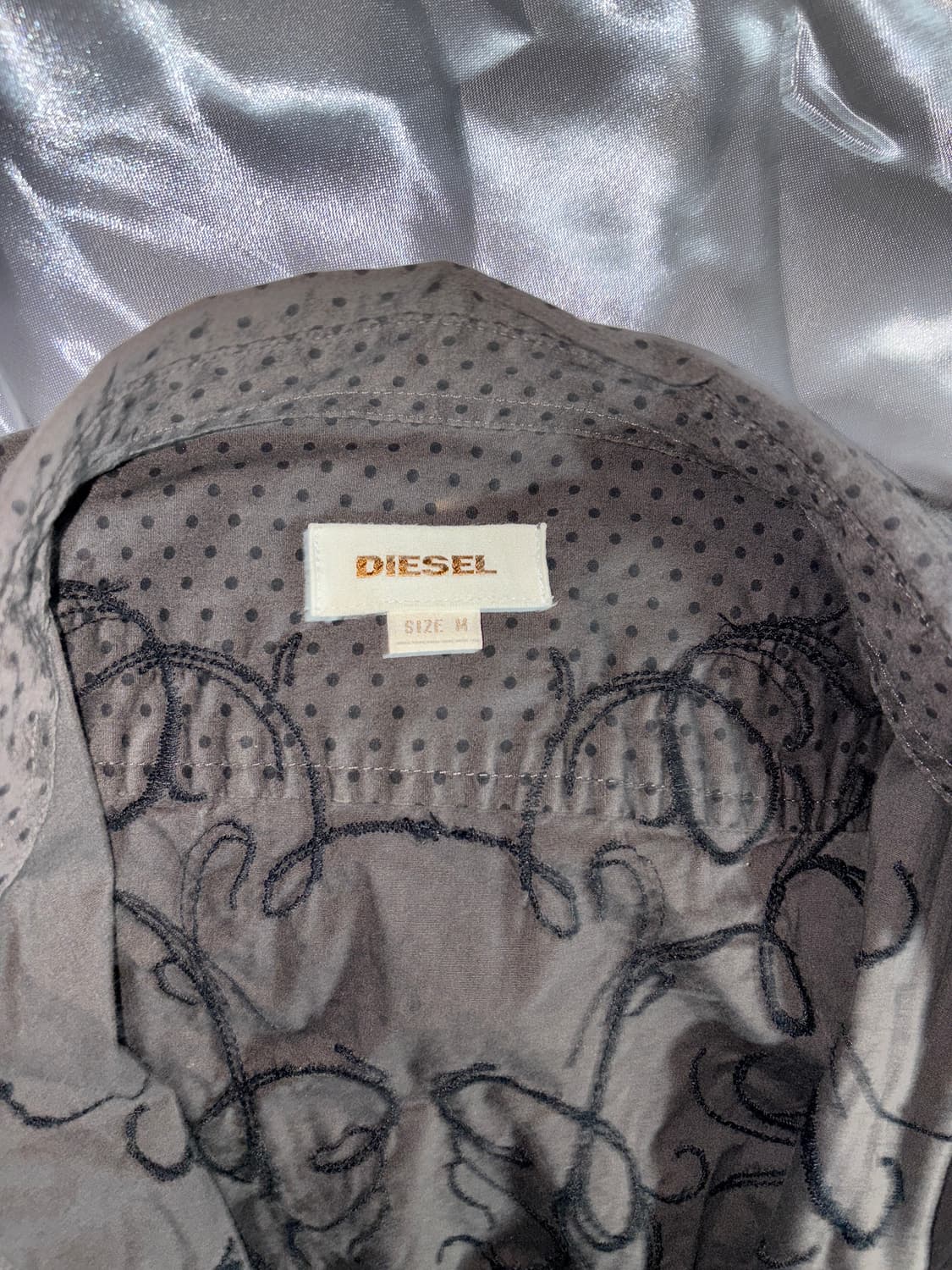 [정품]디젤 도트 패턴 자수 셔츠 상품이미지4