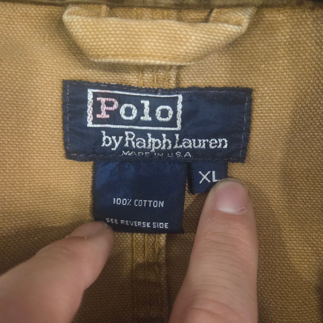 90s 폴로 덩가리 데님 자켓 xl made in usa 상품이미지3