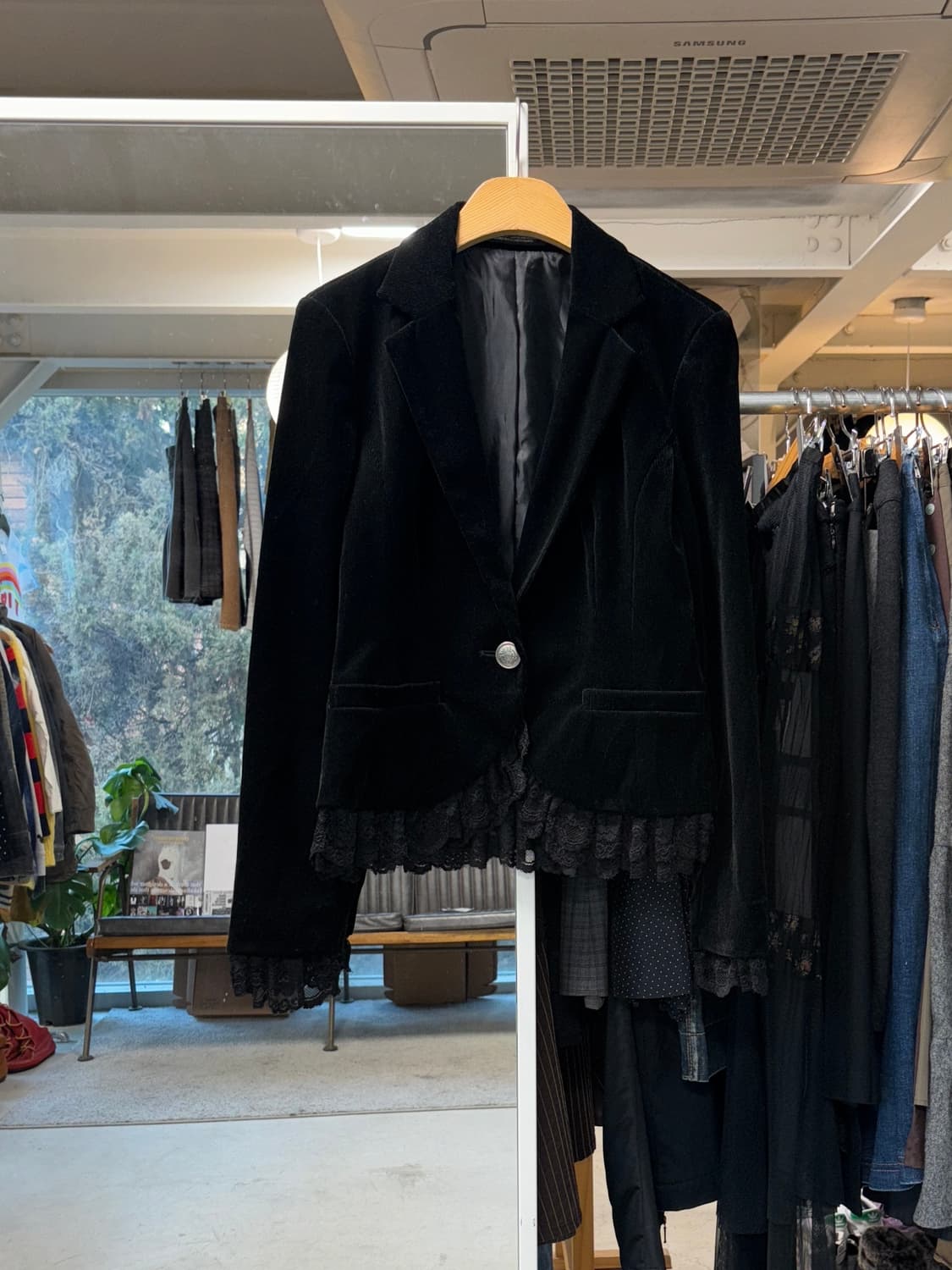 Jpn 코듀로이 레이스 자켓 상품이미지1