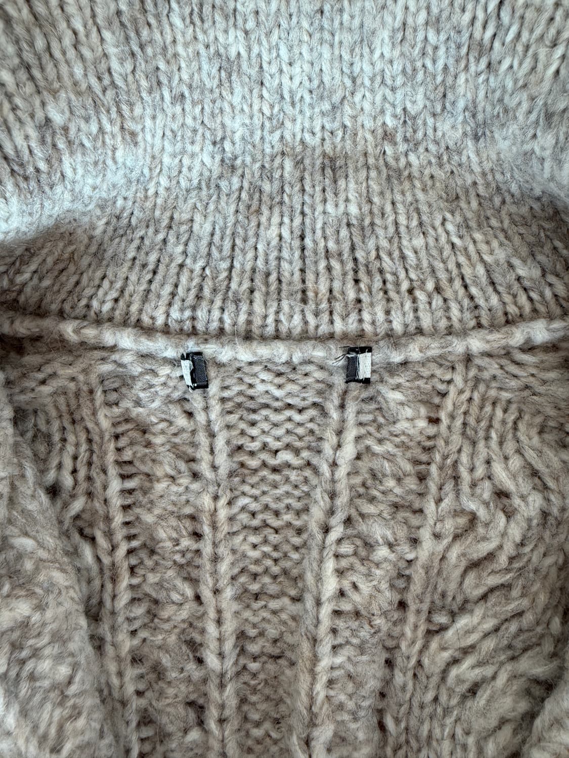 Pre owned 울 니트 집업 상품이미지5