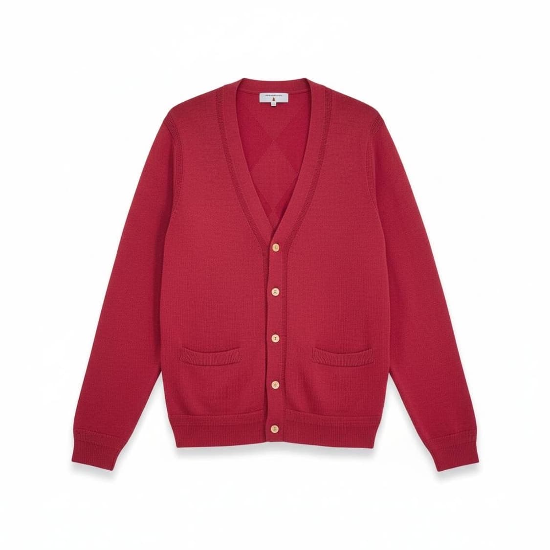 커스텀멜로우 레드 가디건 상품이미지1