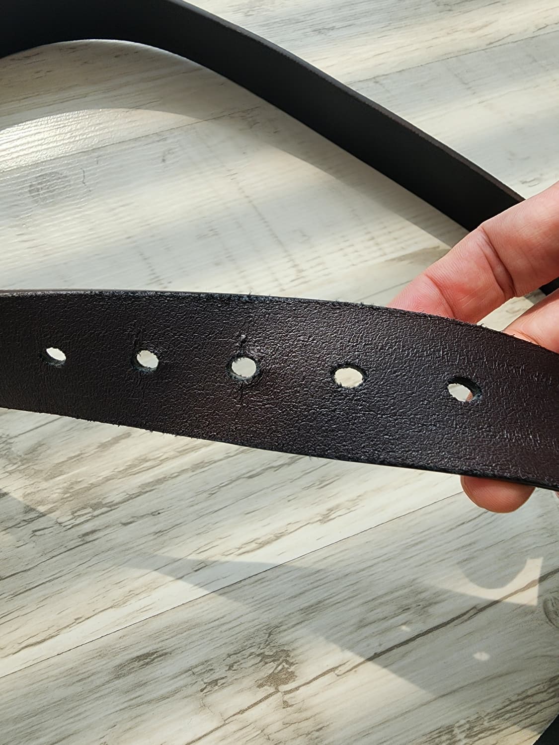 다크 브라운 가죽 벨트 팜. 31~36인치 상품이미지4