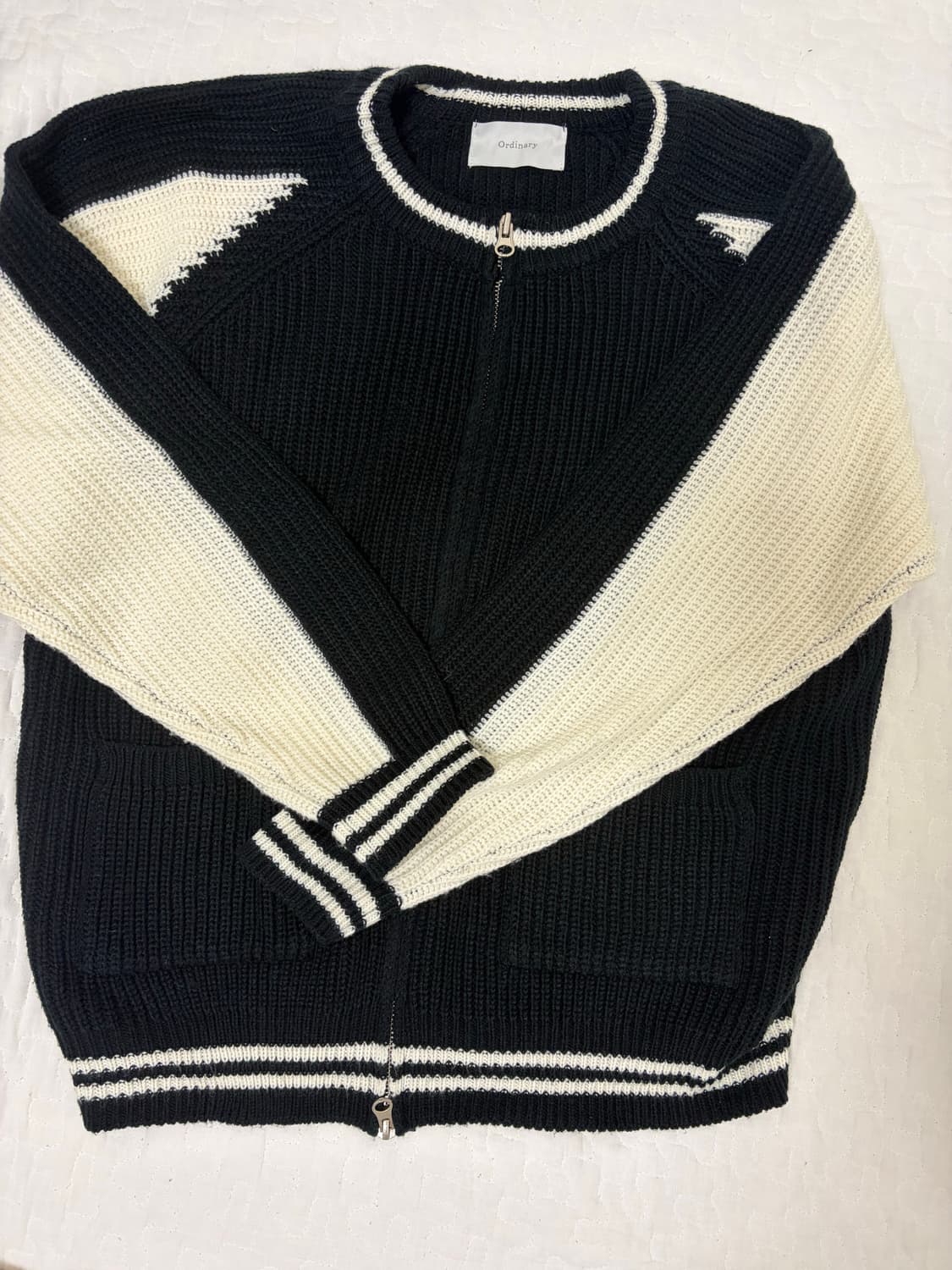 DISCERNMENT 노르디 집업 니트 4C 새상품 상품이미지2