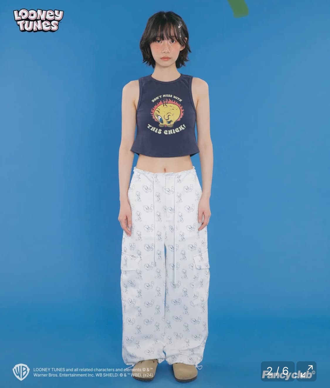 팬시클럽 트위티 패턴 카고 팬츠 상품이미지2