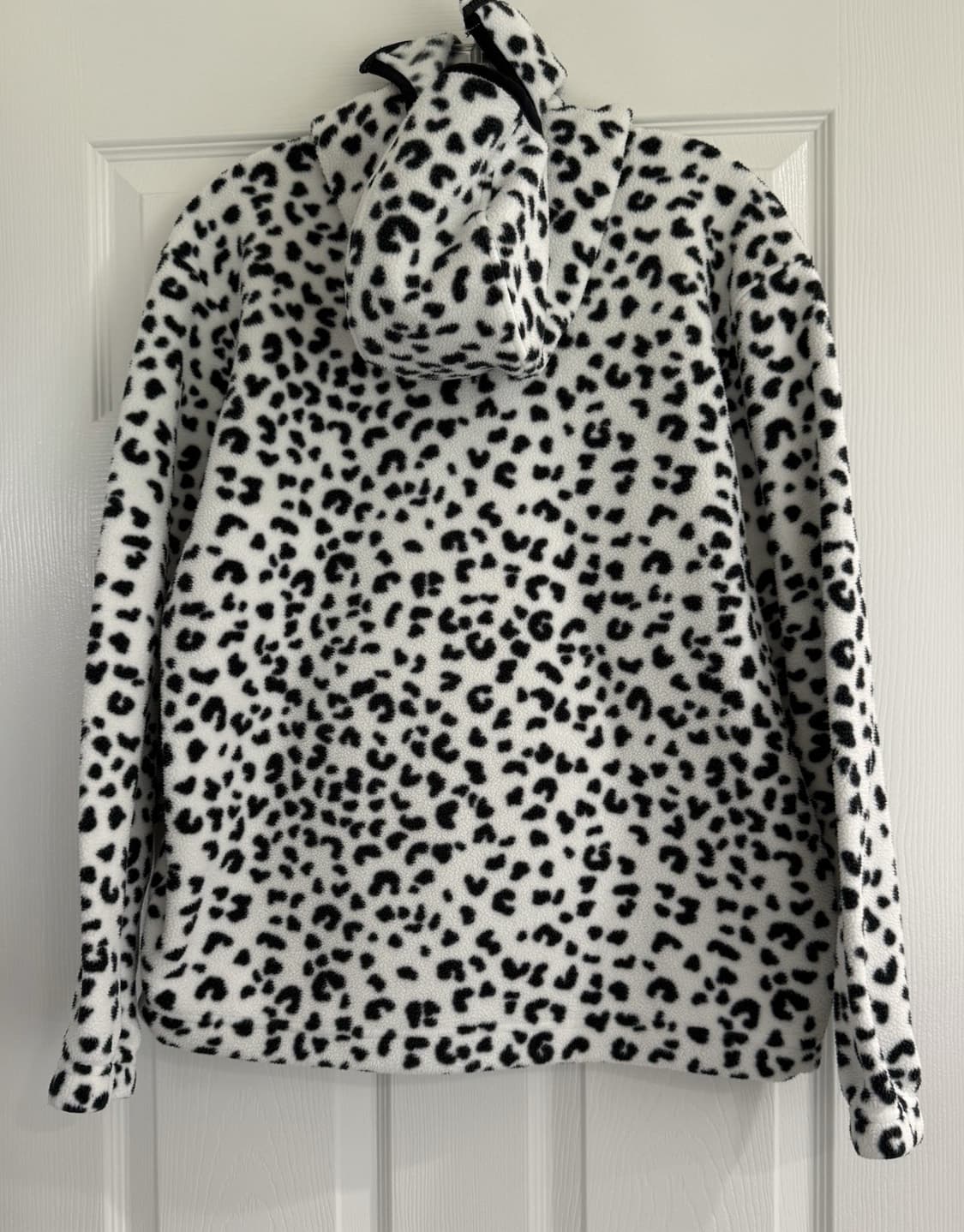 24FW 슈프림 폴라텍 페이스마스크 하프 집 후드 스웨트셔츠 레오파드 상품이미지6