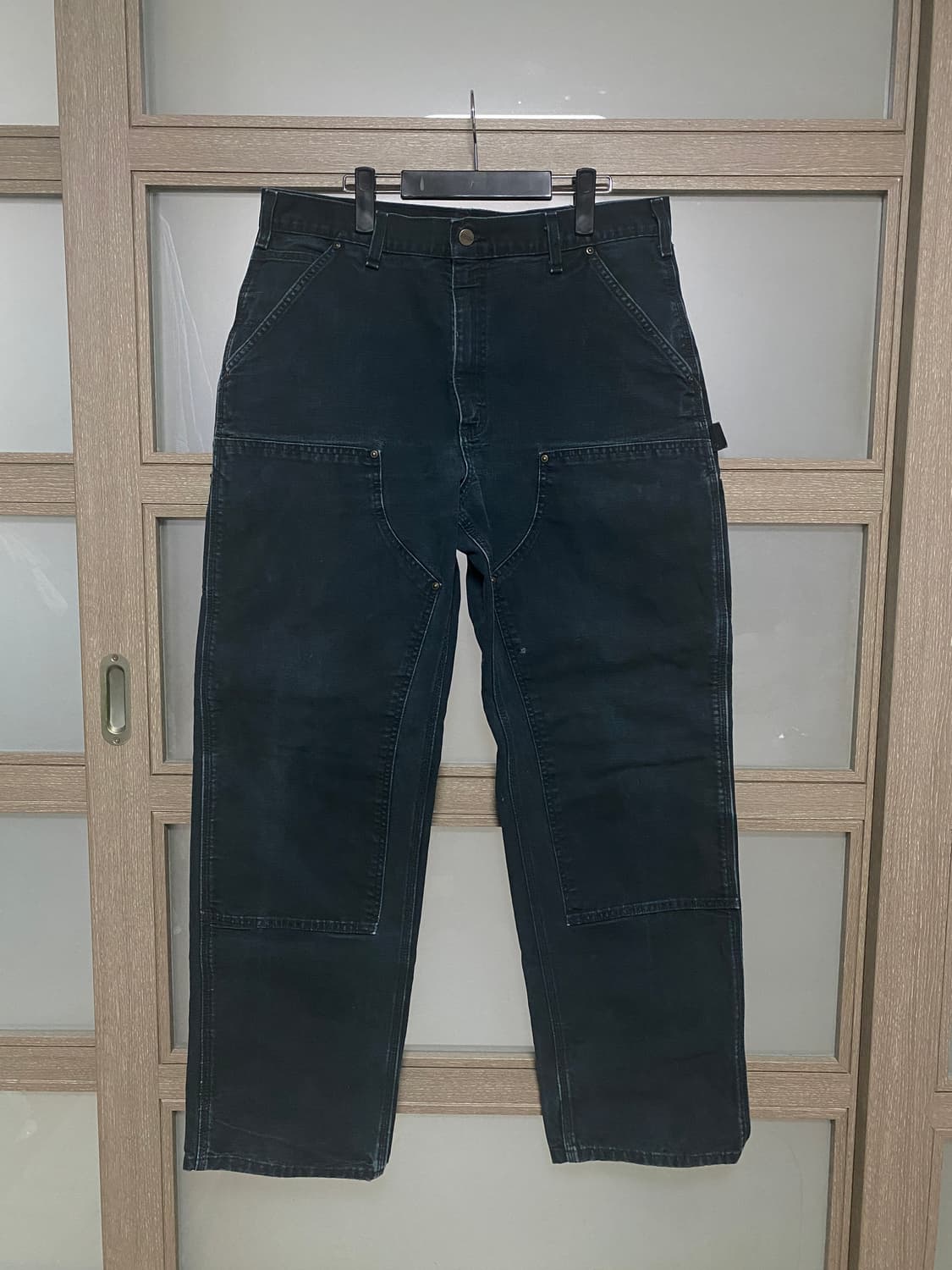 [36X34] 칼하트 빈티지 더블니 블랙 B136 상품이미지1