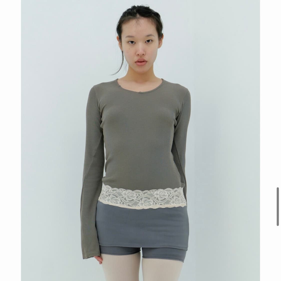 Chiyagi humble Agae Top - mud 상품이미지6