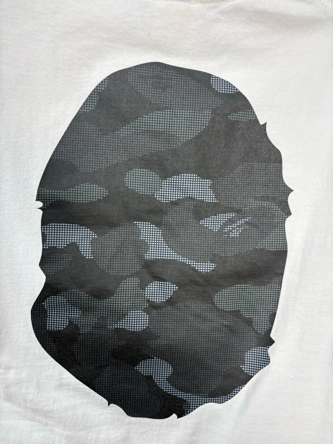 베이프 카모 빅사루 화이트반팔 A3429 상품이미지6