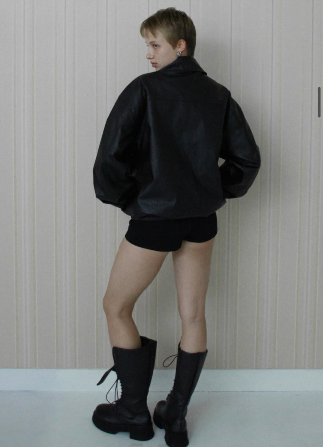 벤에시 레더 자켓 Studded western leather jacket 상품이미지3