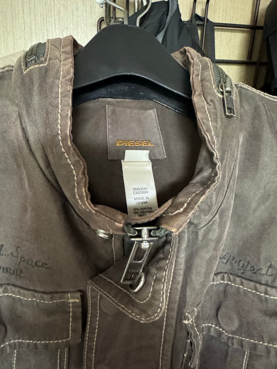 디젤 야상 남성 브라운 상품이미지3