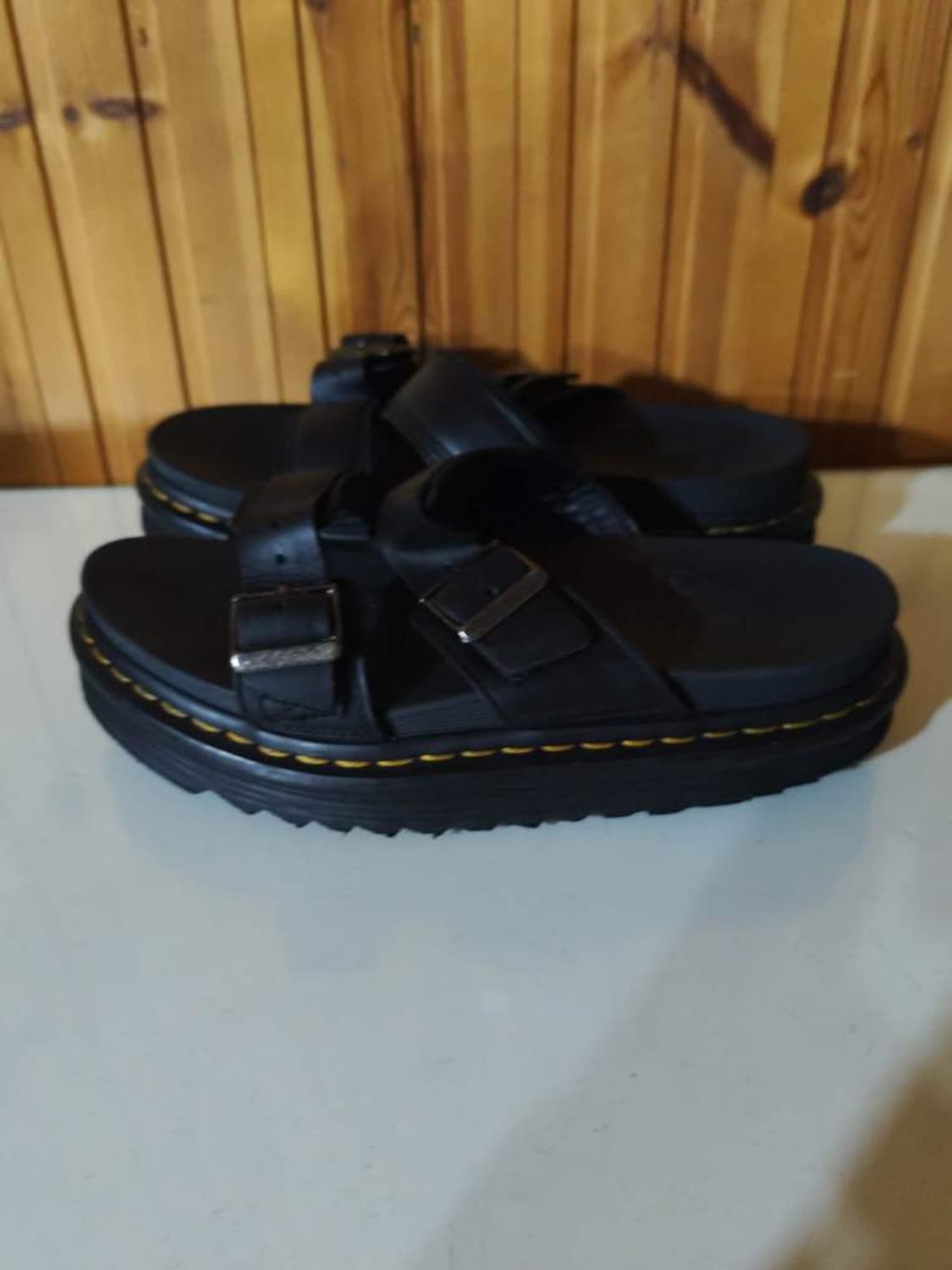 UK5 240mm 닥터마틴 마일즈 블랙 샌들 상품이미지4