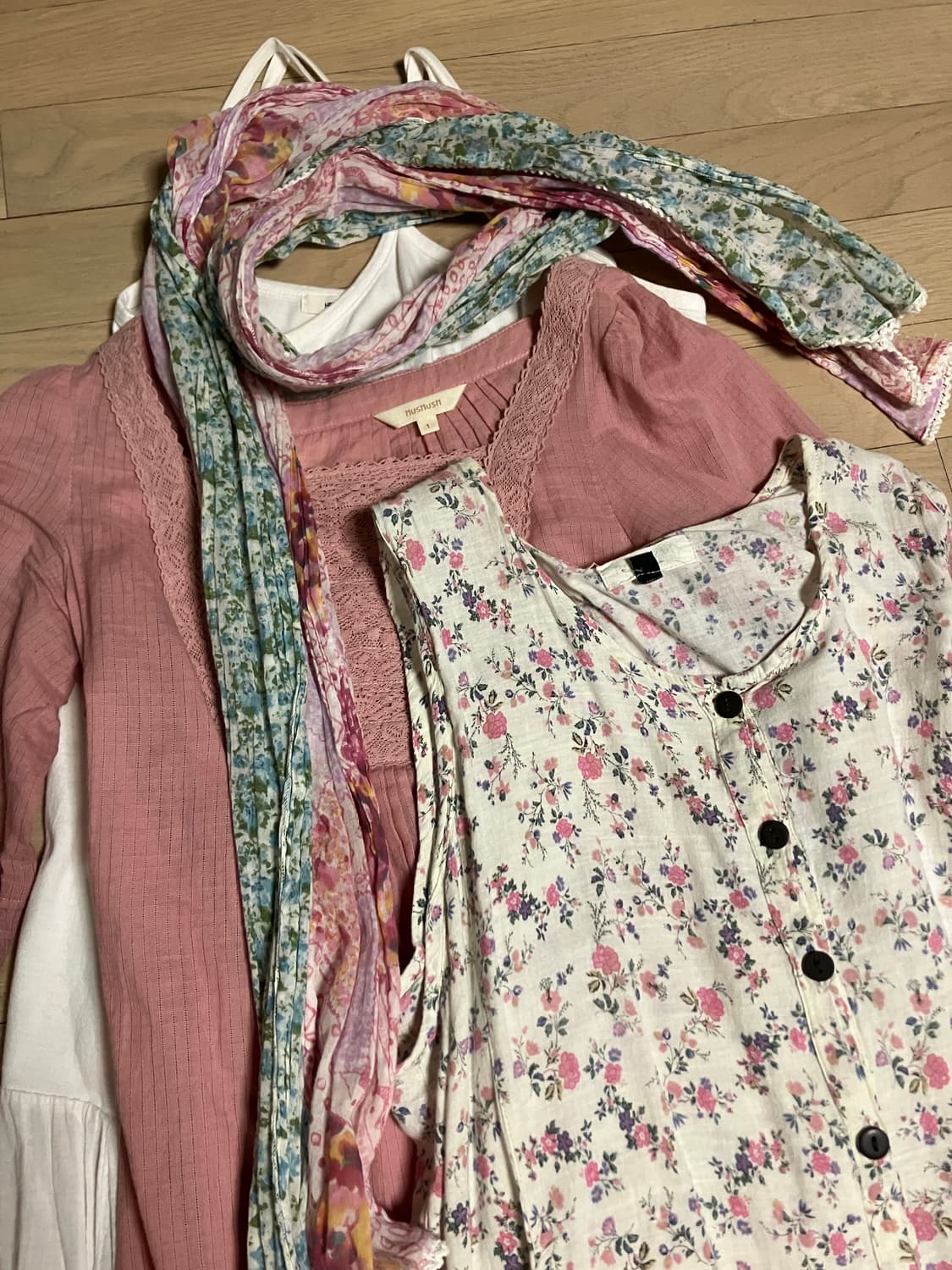 하쿠 핑크 빈티지 코디 세트 (4가지) 상품이미지3