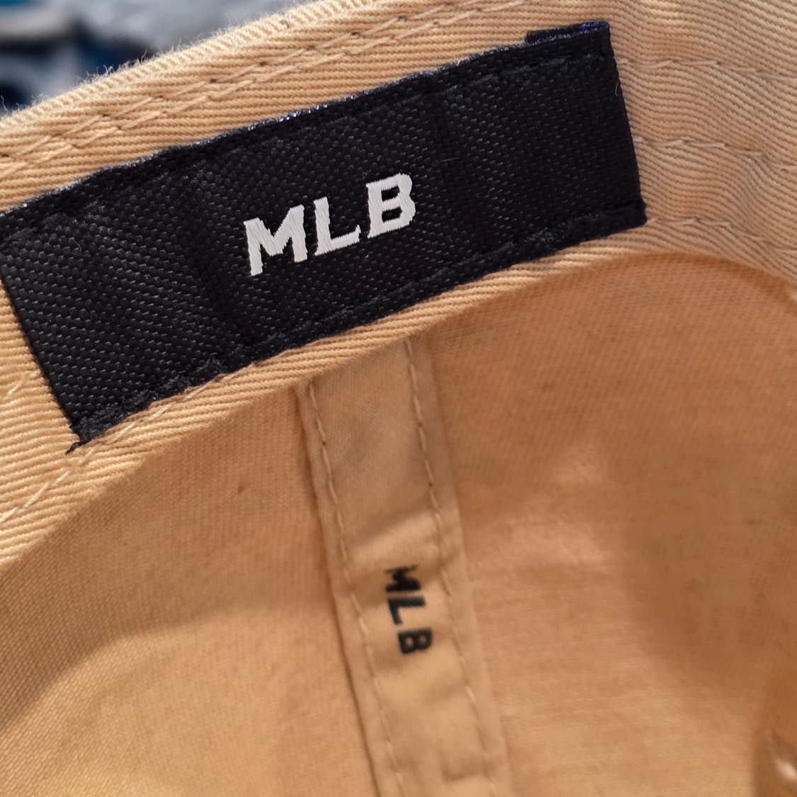 1p-8:MLB LA 다저스 베이지 코튼 볼캡 프리사이즈 (56-59) 상품이미지8