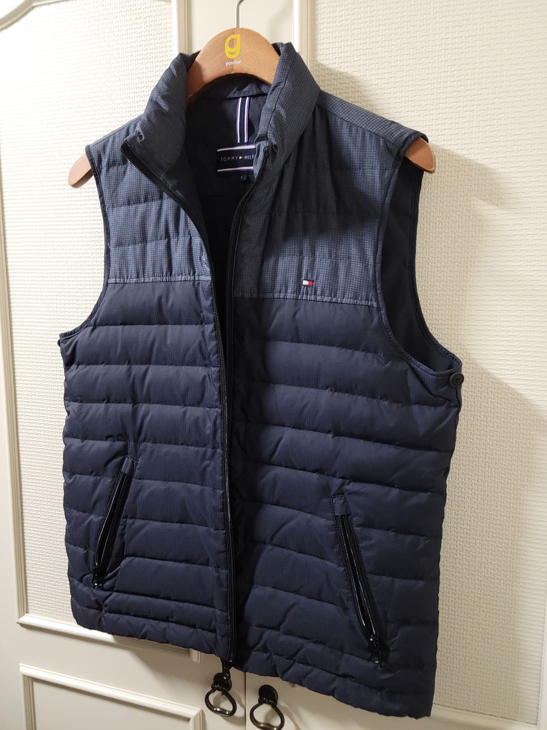 TOMMY 타미힐피거 남성 패딩 조끼 베스트 S사이즈(남성95) 네이비 상품이미지10