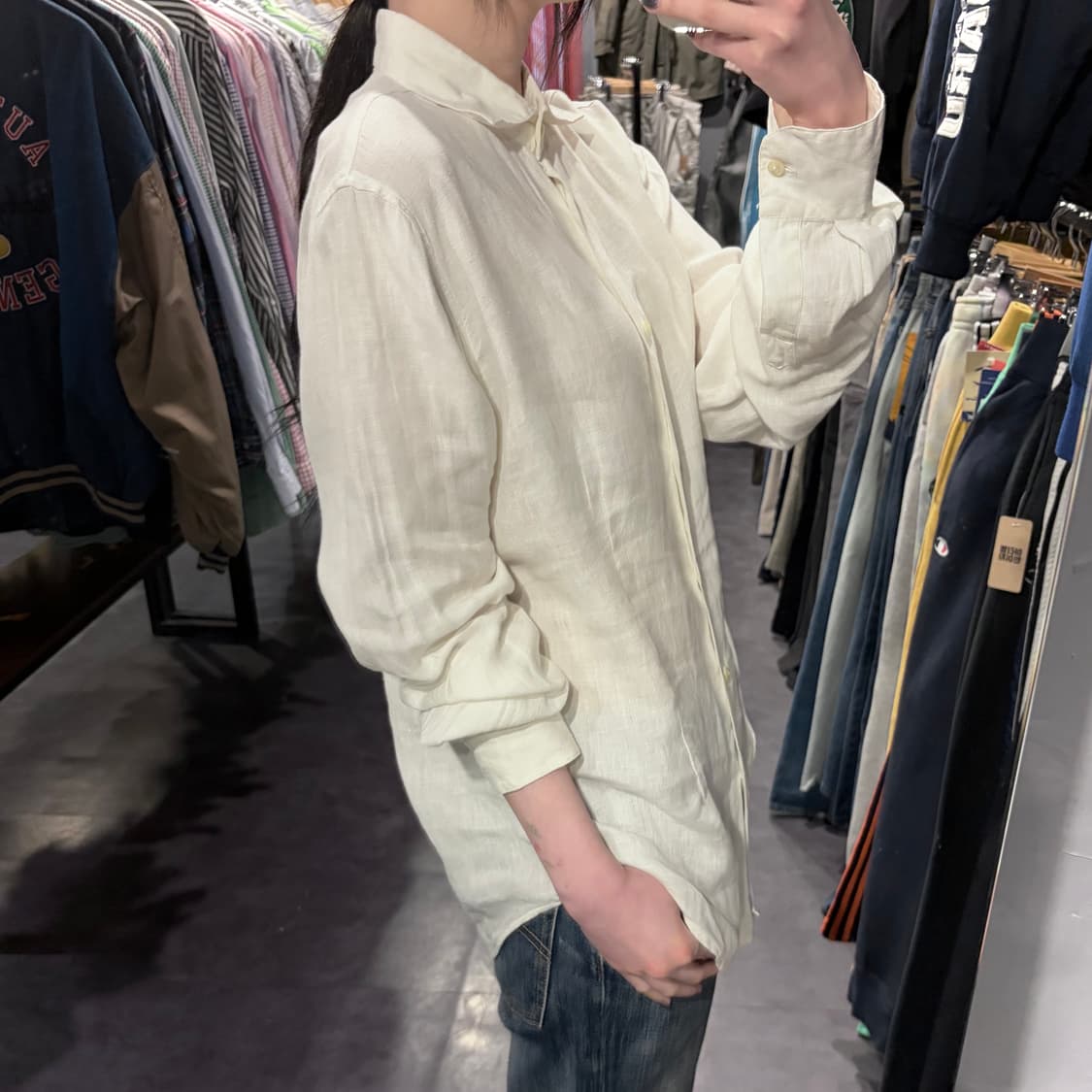 [IM] Bianca 비앙카 이태리 린넨 셔츠 아이보리 상품이미지2