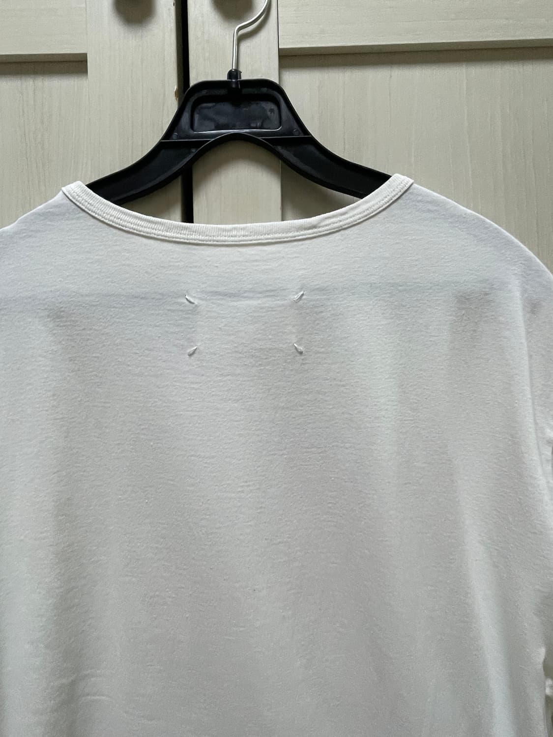 Maison Margiela 메종 마르지엘라 코튼 반팔티 화이트 M사이즈 상품이미지4