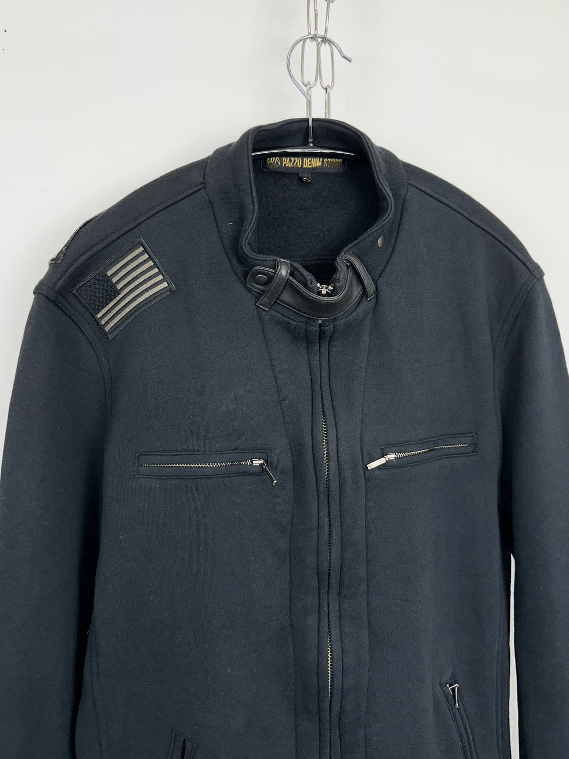 Pazzo Denim Store Flag Leather Strap Zip 상품이미지4