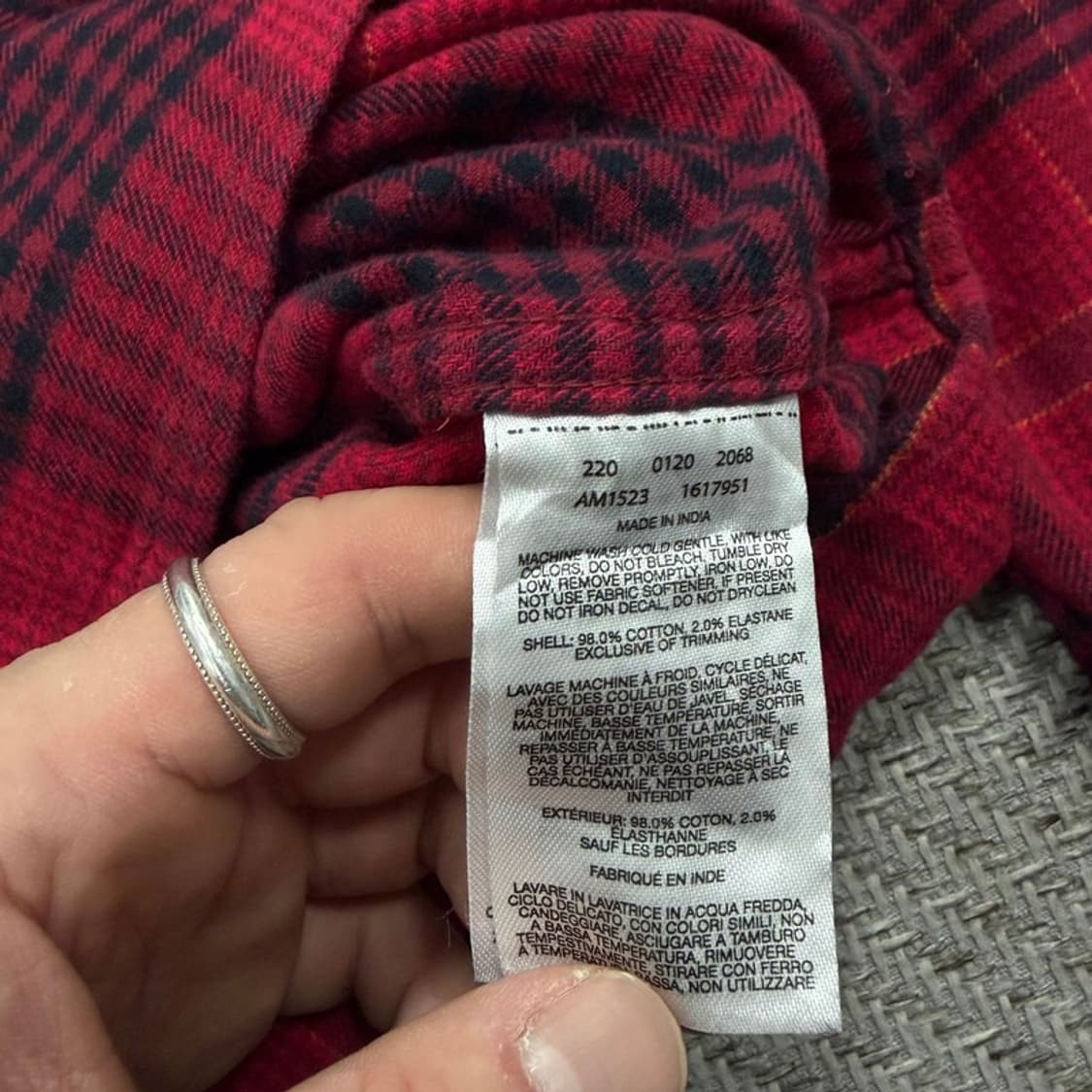 컬럼비아 플란넬 체크셔츠 v1346 상품이미지7