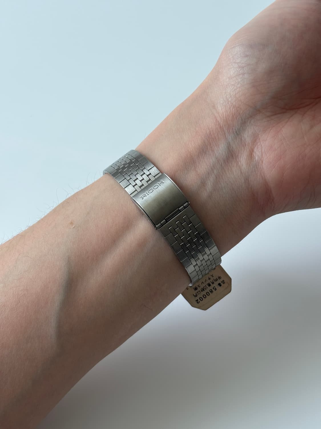 리코 1980년대 네이비 다이얼 실버 리쿼츠 남성 데드스탁 상품이미지6