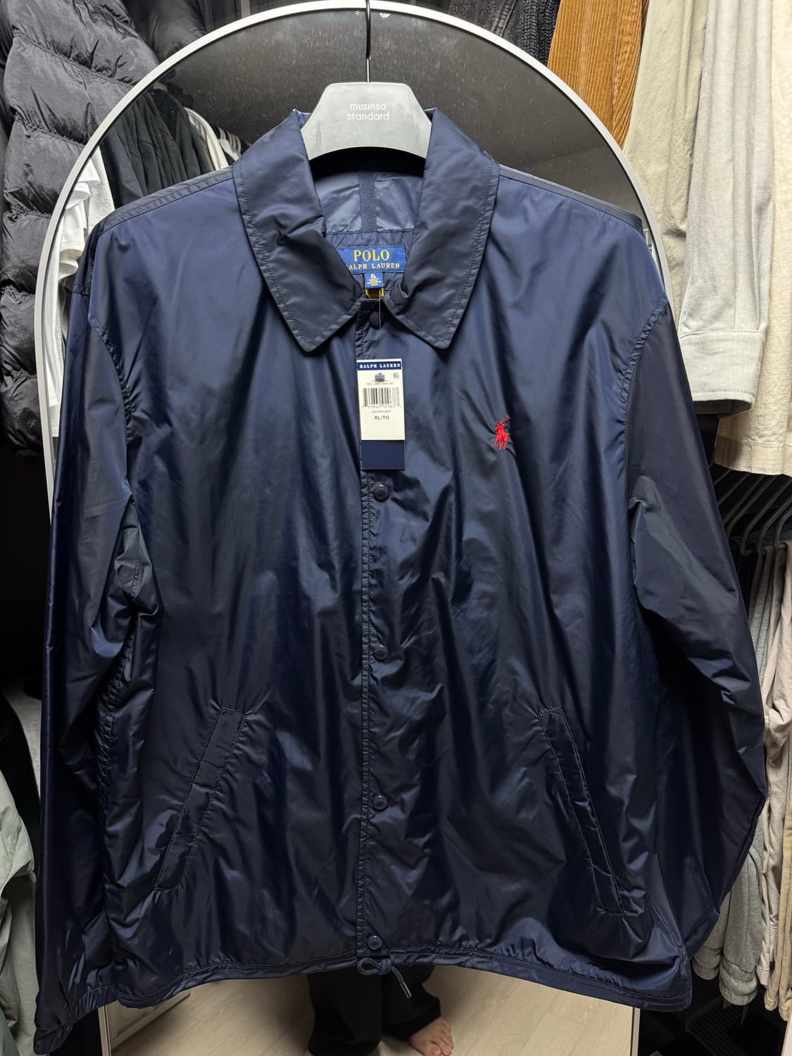 폴로 랄프로렌 네이비 코치자켓 XL(새상품) 상품이미지1
