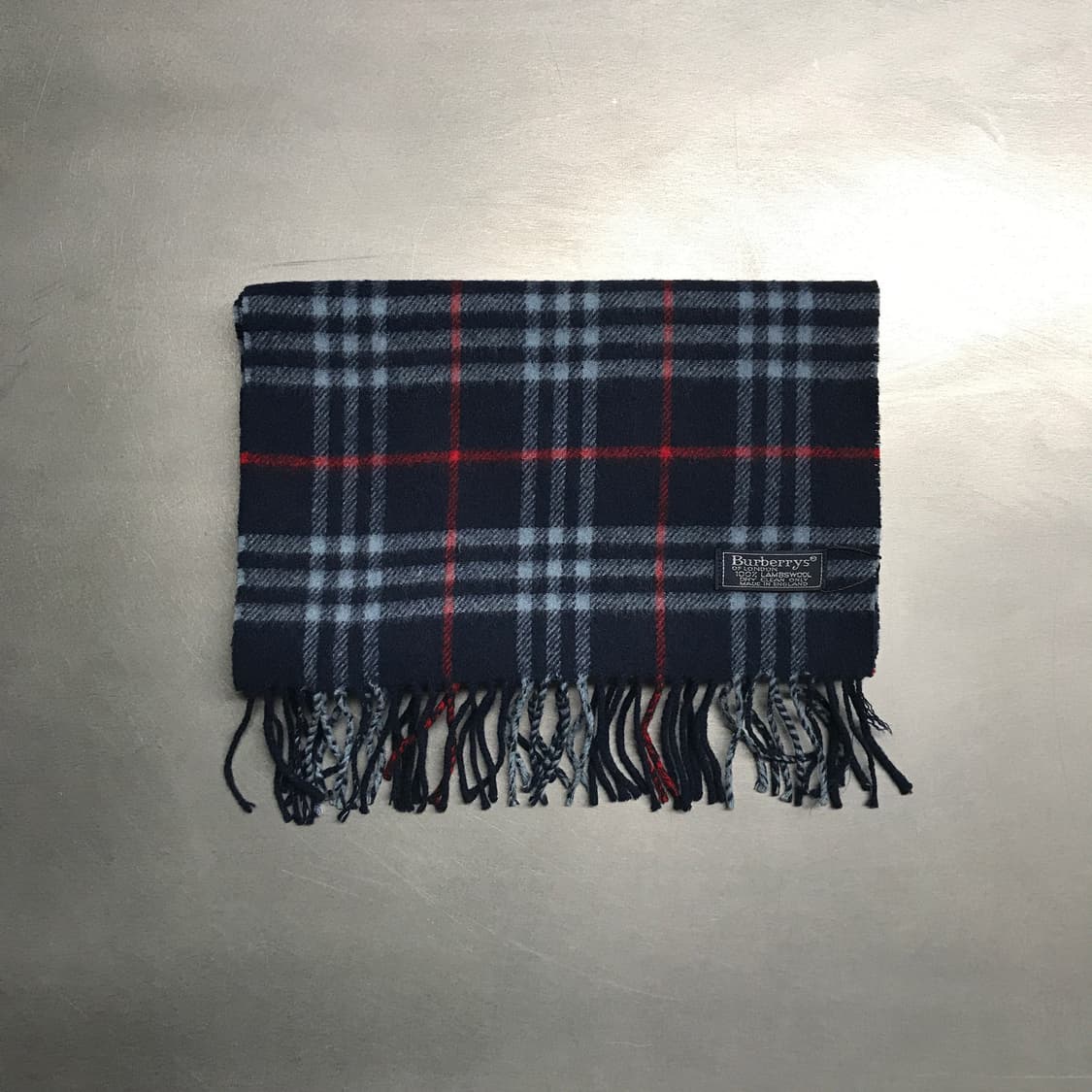 버버리 정품 램스울 머플러 네이비 상품이미지2