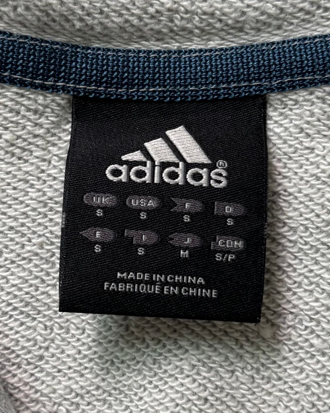 Adidas 아디다스 그레이컬러 로고 코튼 후드집업  상품이미지8