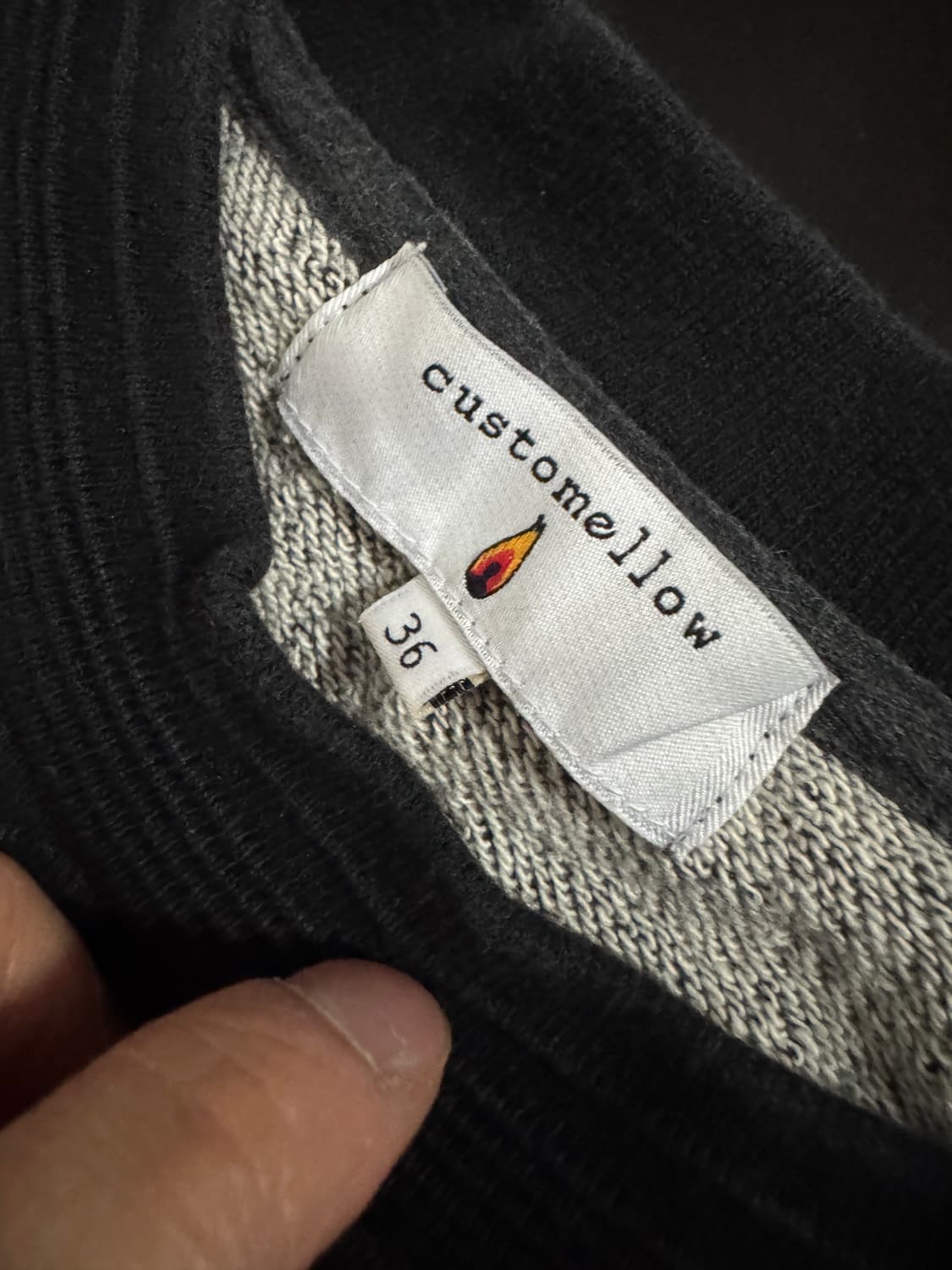 코오롱 커스텀멜로우 번개 로고 맨투맨 S ~ M 블랙 상품이미지3