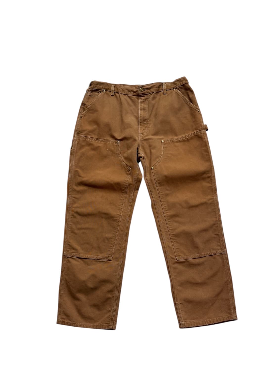칼하트 B01 BRN 더블니 워크팬츠 usa 상품이미지1