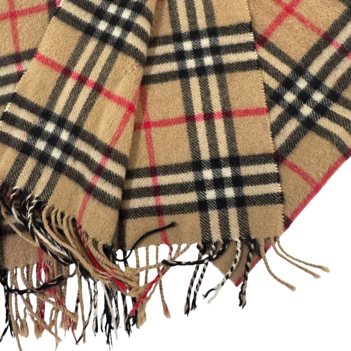 정품 버버리 노바체크 캐시미어 베이지 머플러 상품이미지2