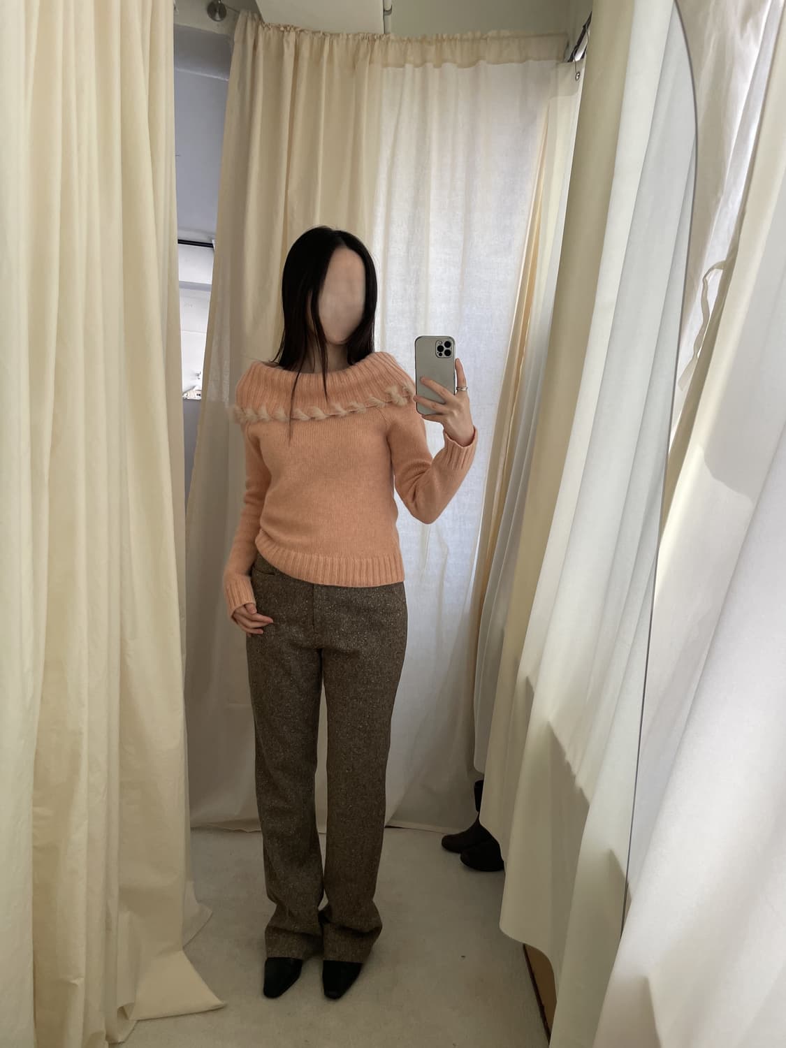 vintage low rise semi boot cut slacks 상품이미지10