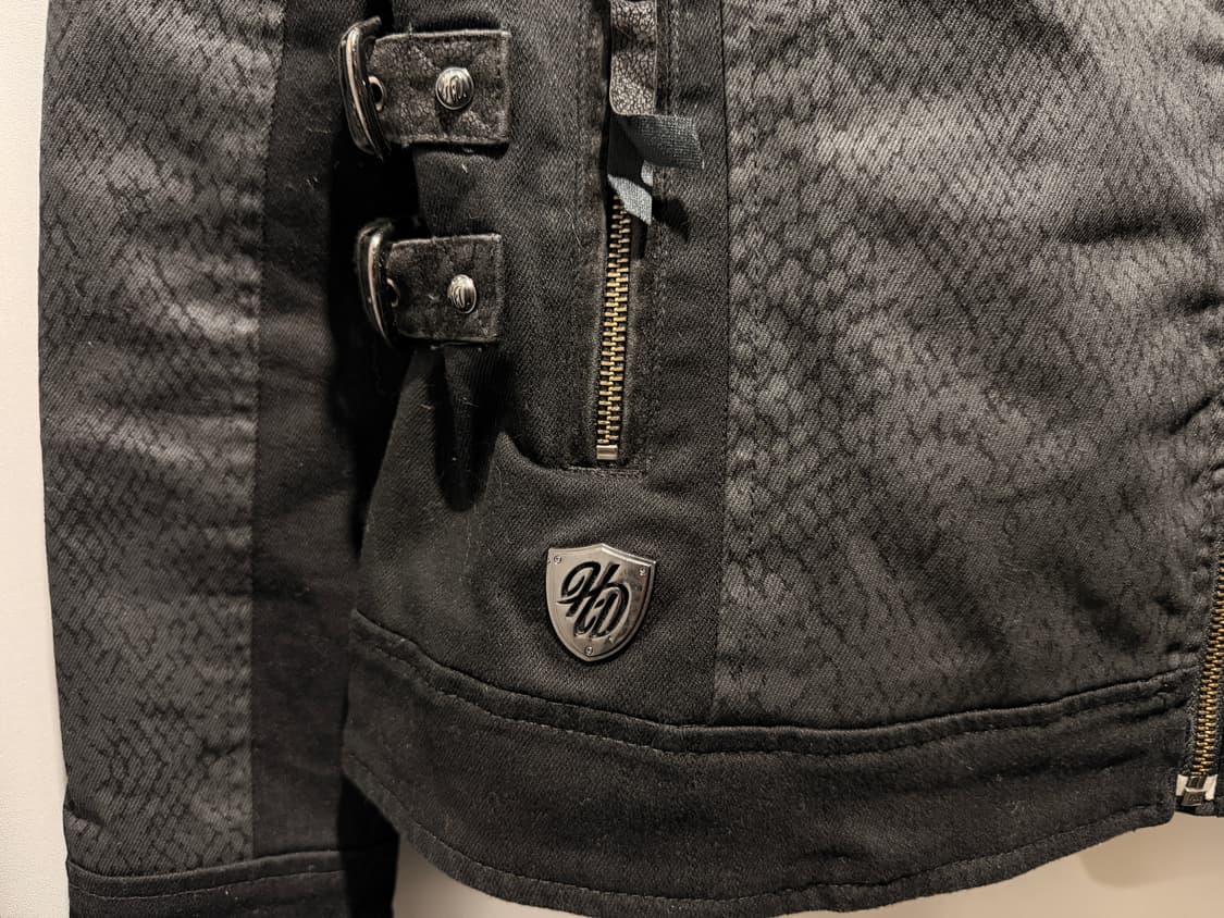 할리데이비슨 파이톤 배색 코튼 라이더 자켓 상품이미지5