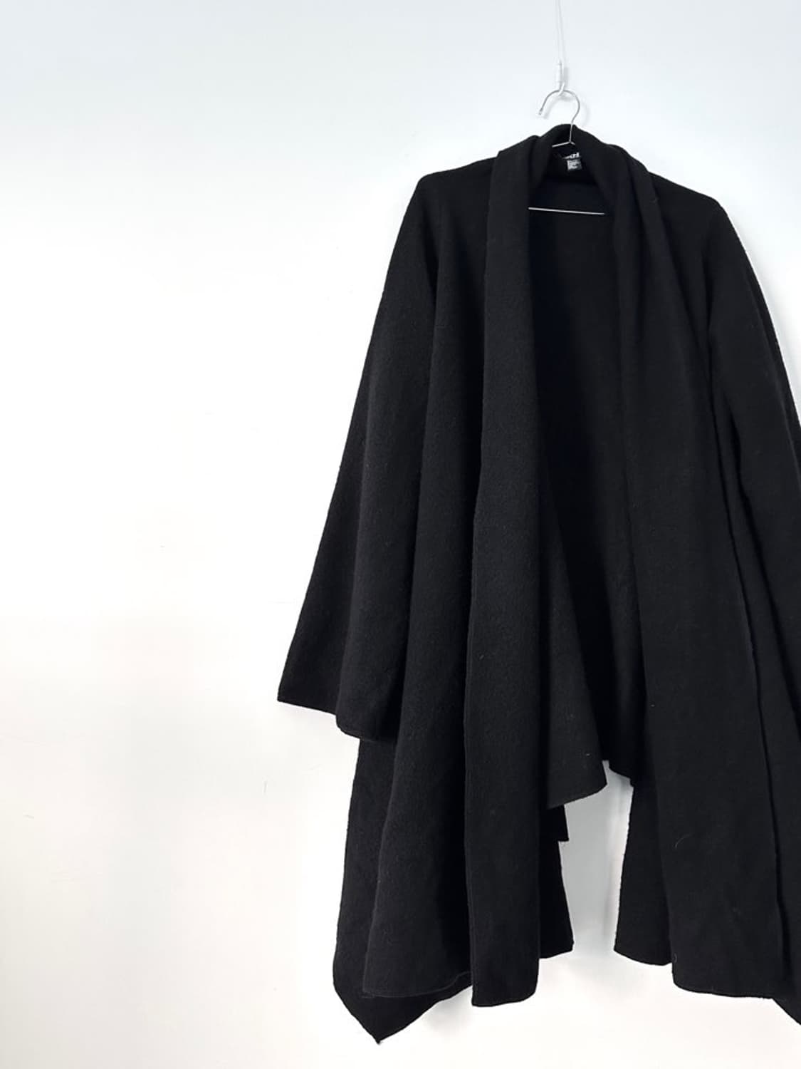DKNY unbalanced drape cardigan / black 상품이미지2