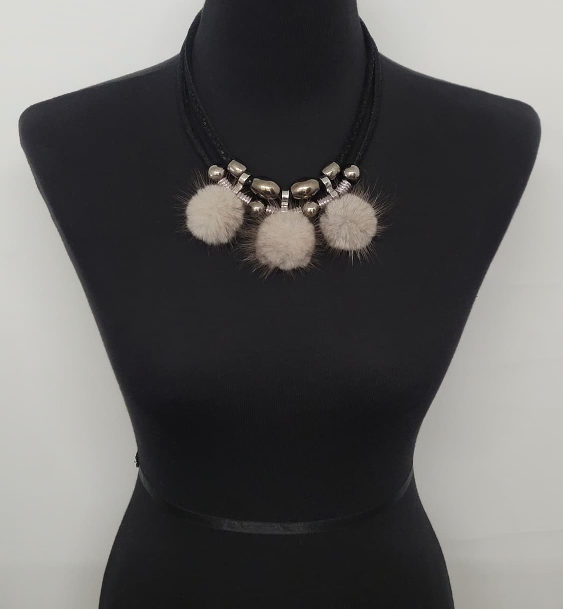 리얼밍크 빈티지목걸이 상품이미지5