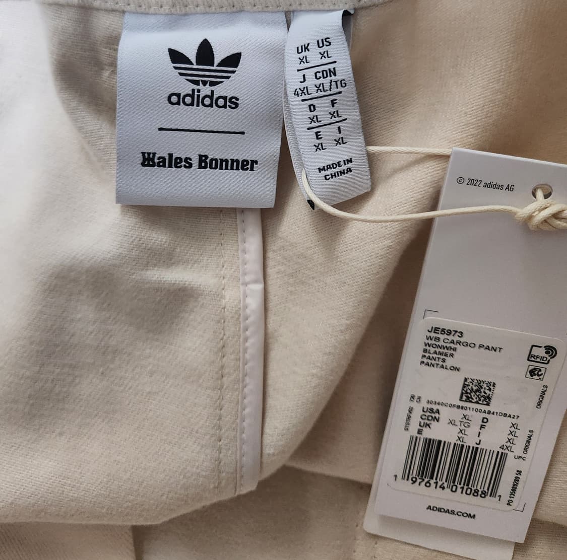 아디다스 새상품 오리지널 X 웨일스 보너 카고 팬츠 XL 상품이미지7