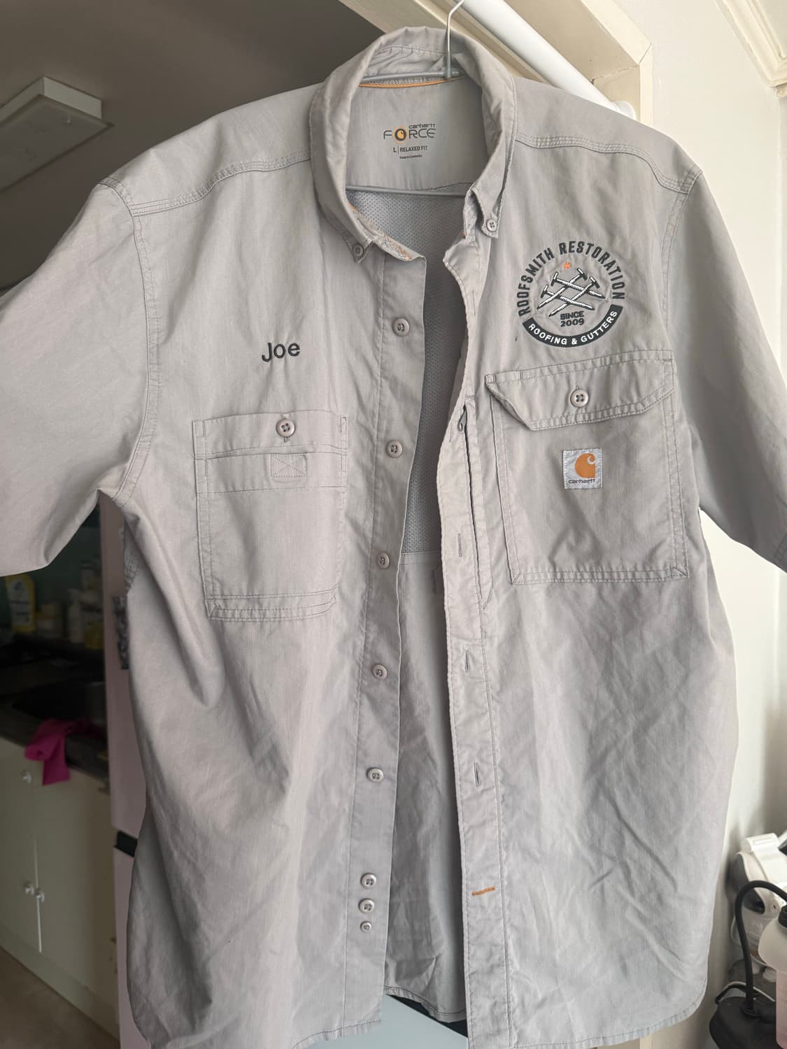 칼하트 FORCE 워크 셔츠 L 상품이미지1