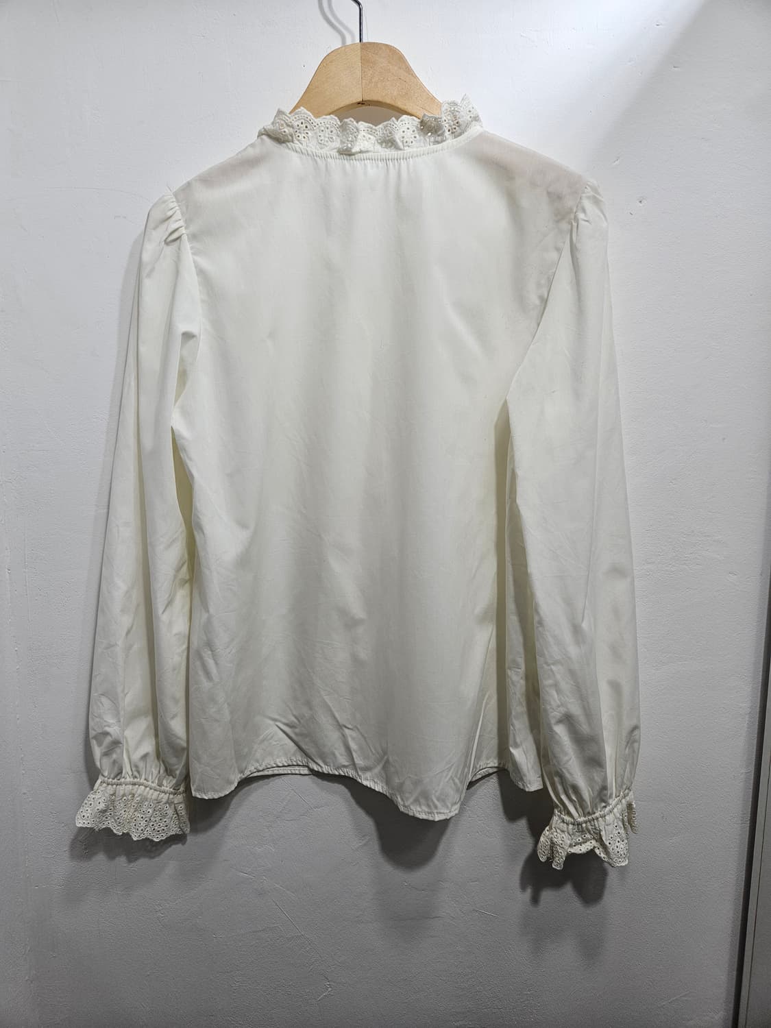 GU 면자수 프릴 디테일 블라우스 상품이미지8