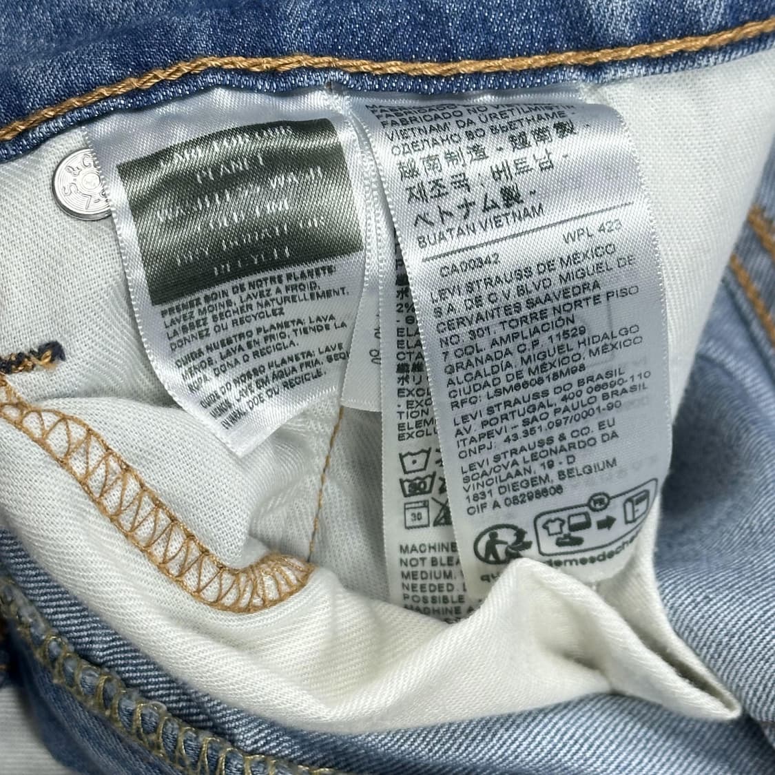 리바이스 502 오리지널 연청 데님 팬츠 (32인치) 상품이미지6