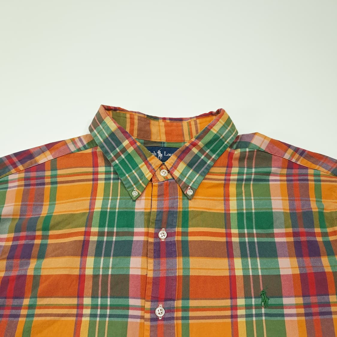 CK138 2XL 폴로 00s 트로피컬 매드라스 체크 셔츠 남방 상품이미지2