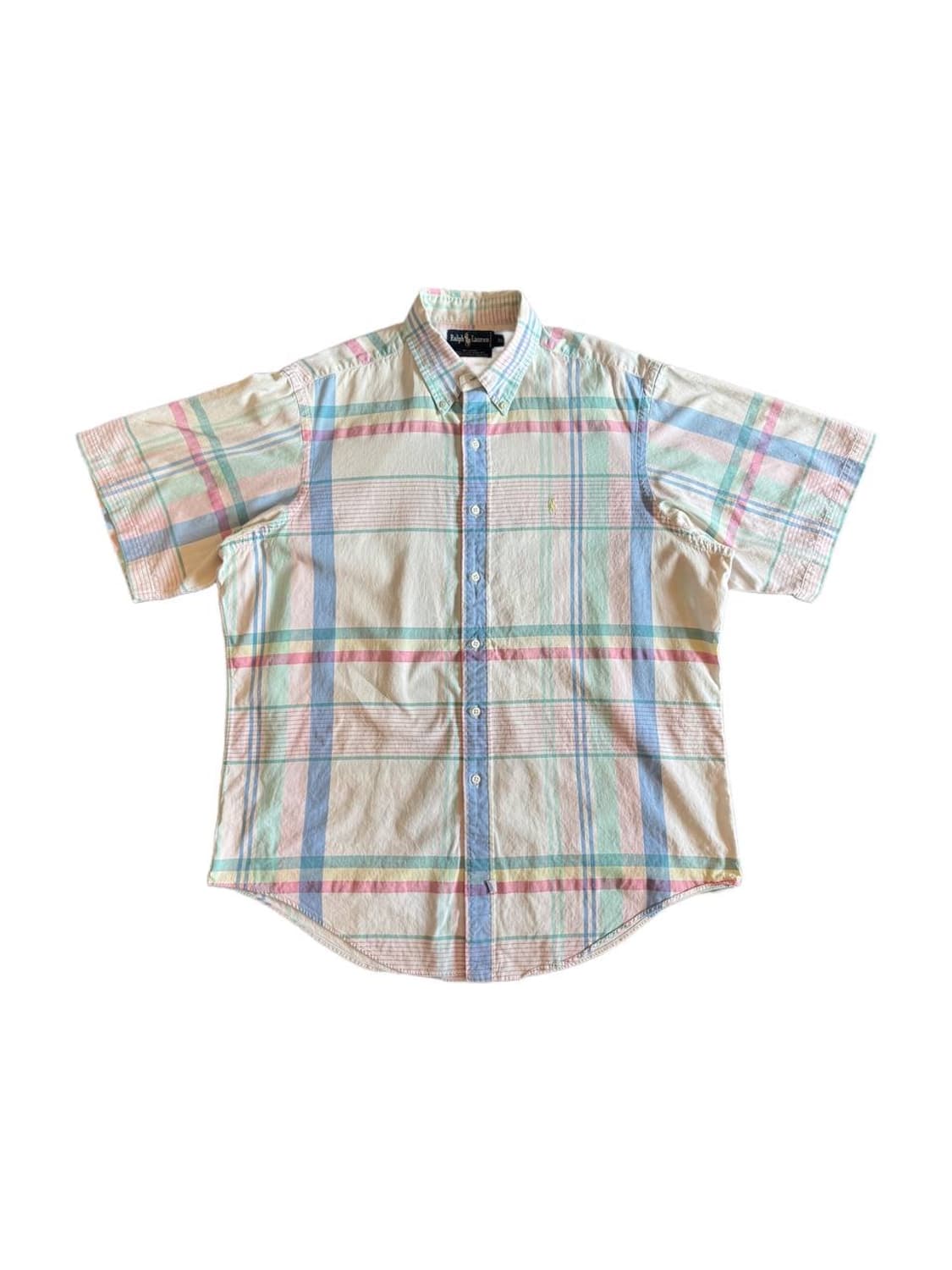 폴로 랄프로렌 버튼다운 반팔 체크셔츠 상품이미지1