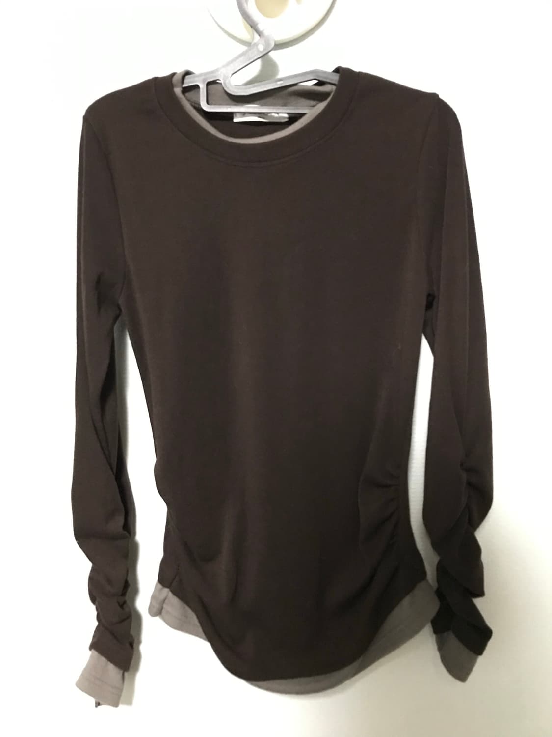 도우치도우치 셔링 레이어드 티셔츠 상품이미지4