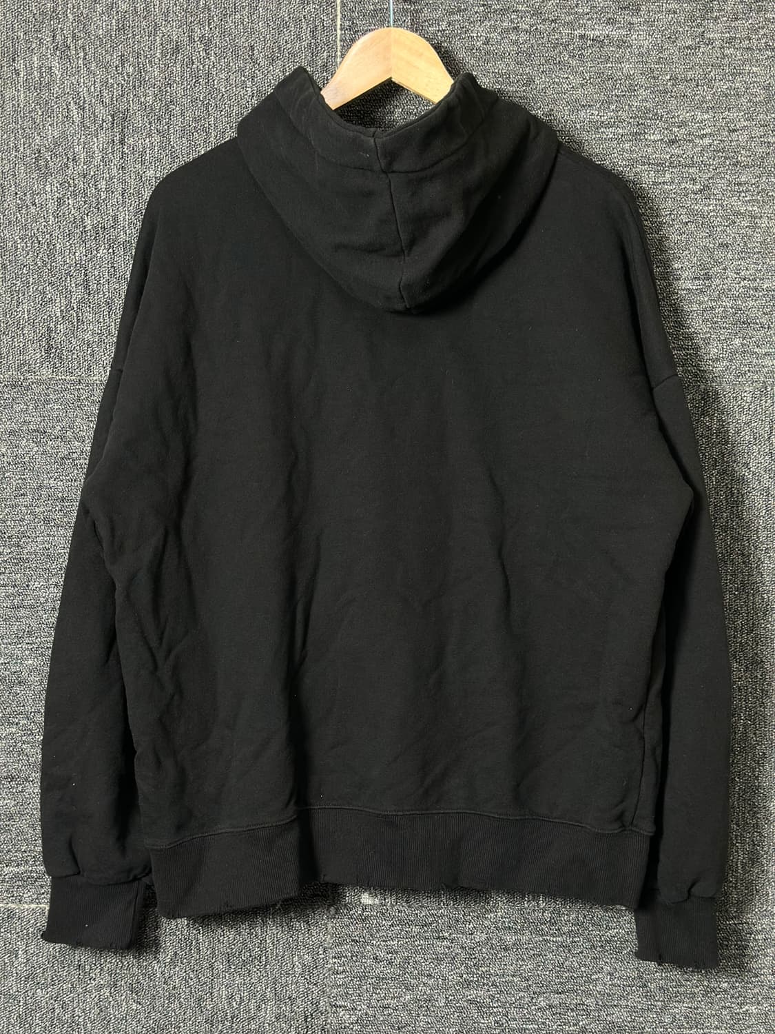 X:Ordinary 데미지 블랙 후드티 50 상품이미지2