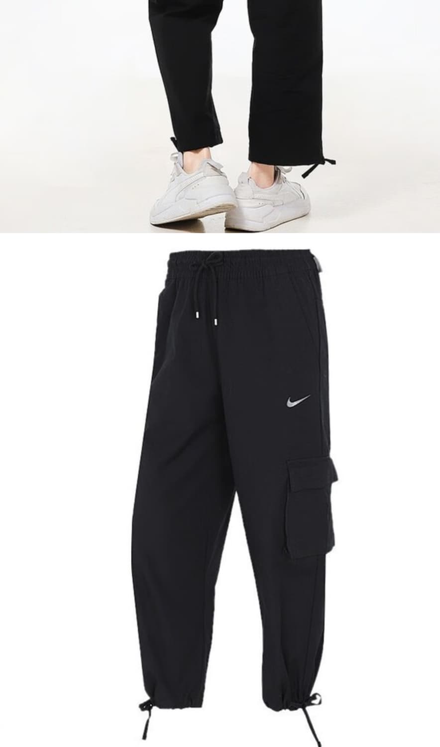 나이키 카고 팬츠 캐주얼 블랙 우먼스 CZ9331-010 상품이미지2