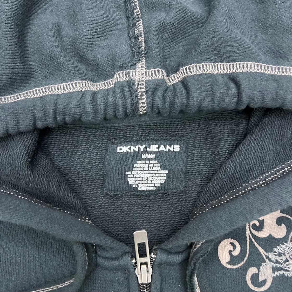 착샷O DKNY JEANS 오리엔탈 후드집업 상품이미지2