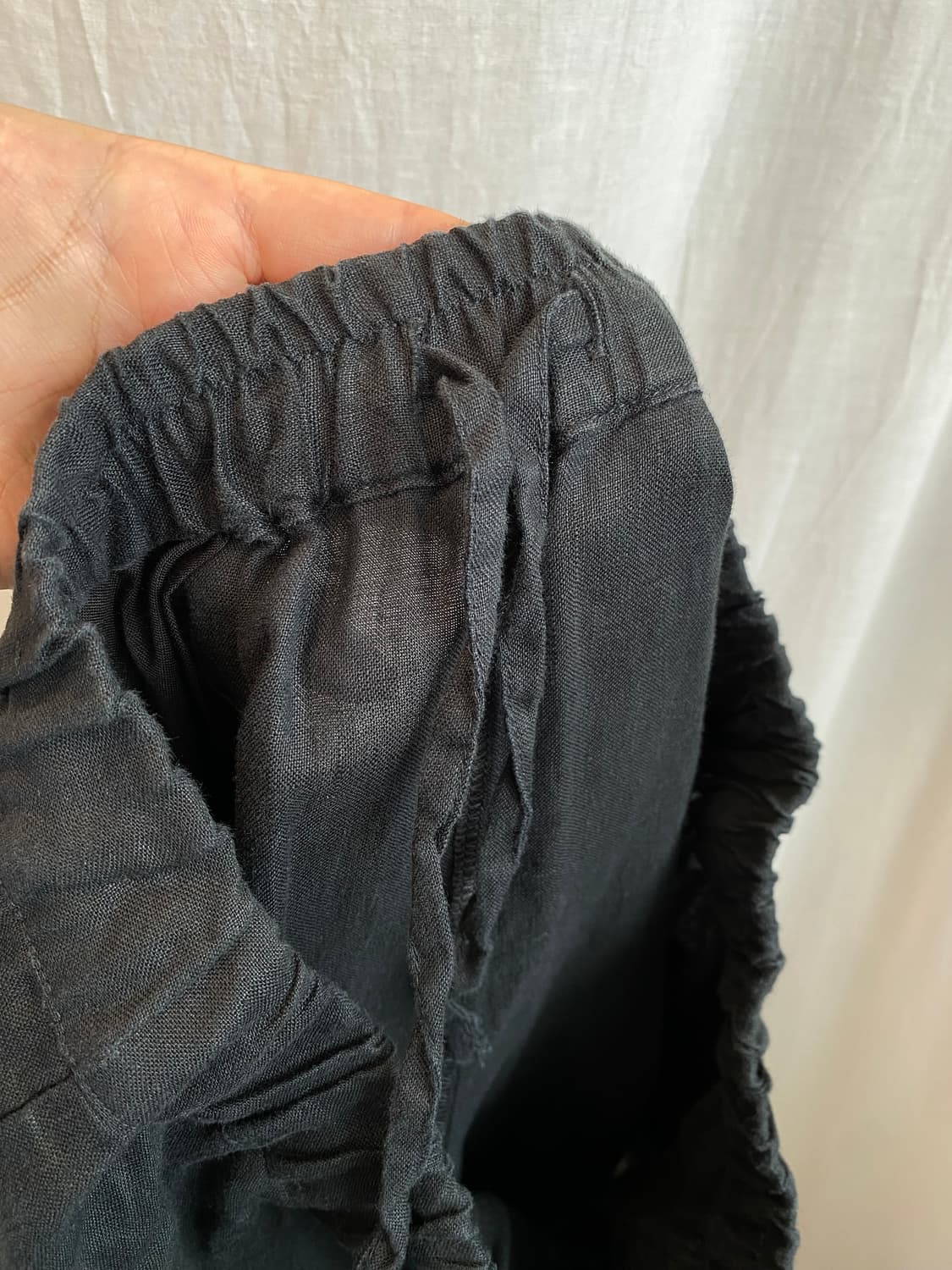 블랙 6부밴딩팬츠(M-L) 상품이미지5