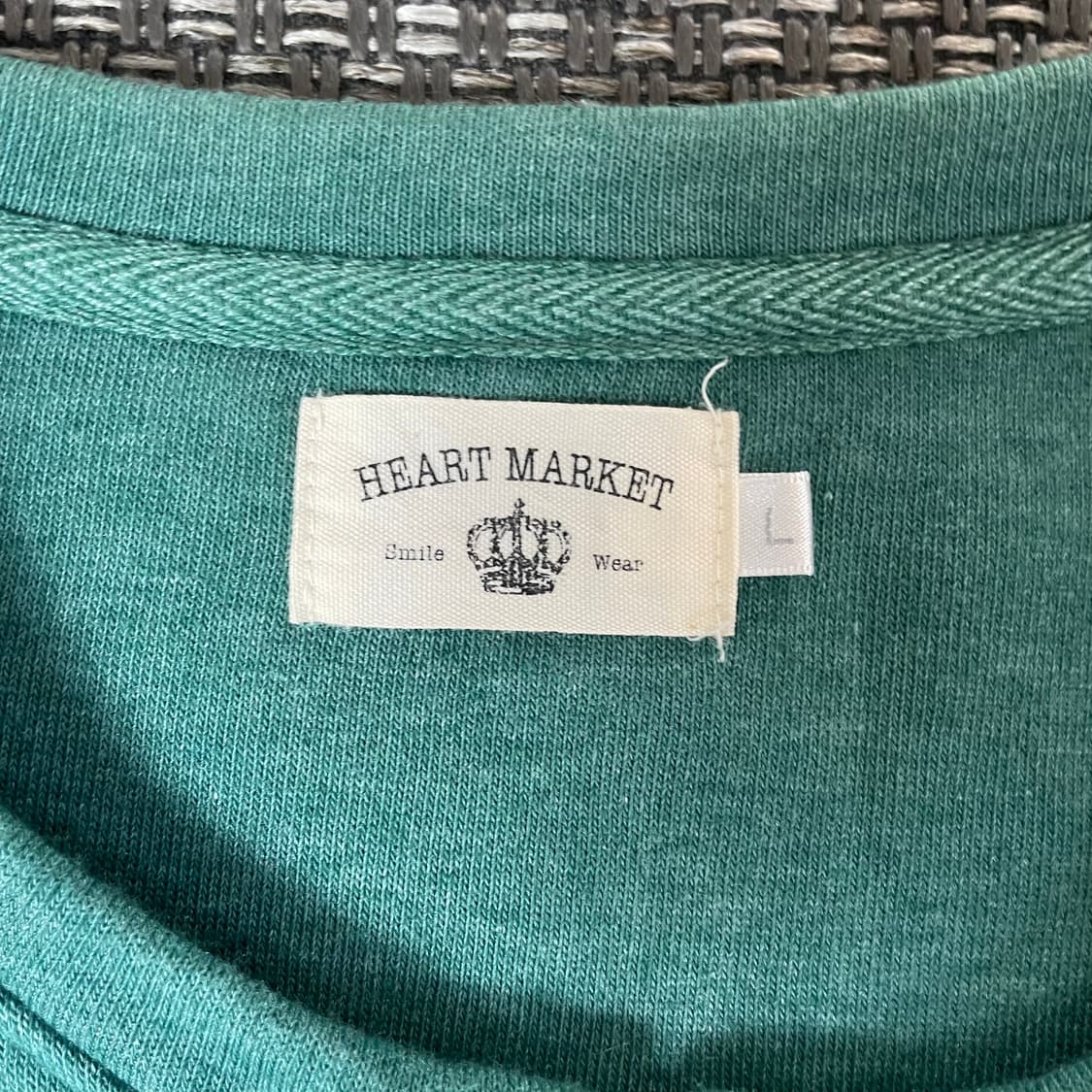 HEART MARKET 빈티지 그린 하트 집업 L 상품이미지4