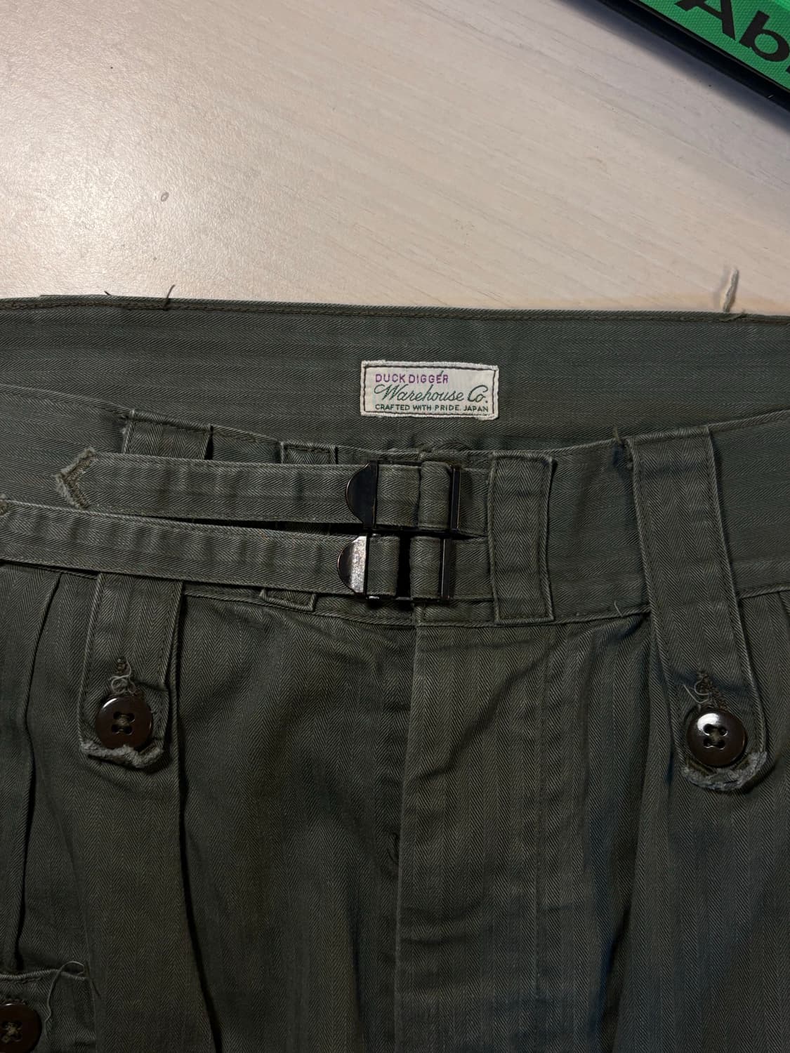 [WAREHOUE CO] DUCK DIGGER브리티시 아미 헤링본팬츠 상품이미지1