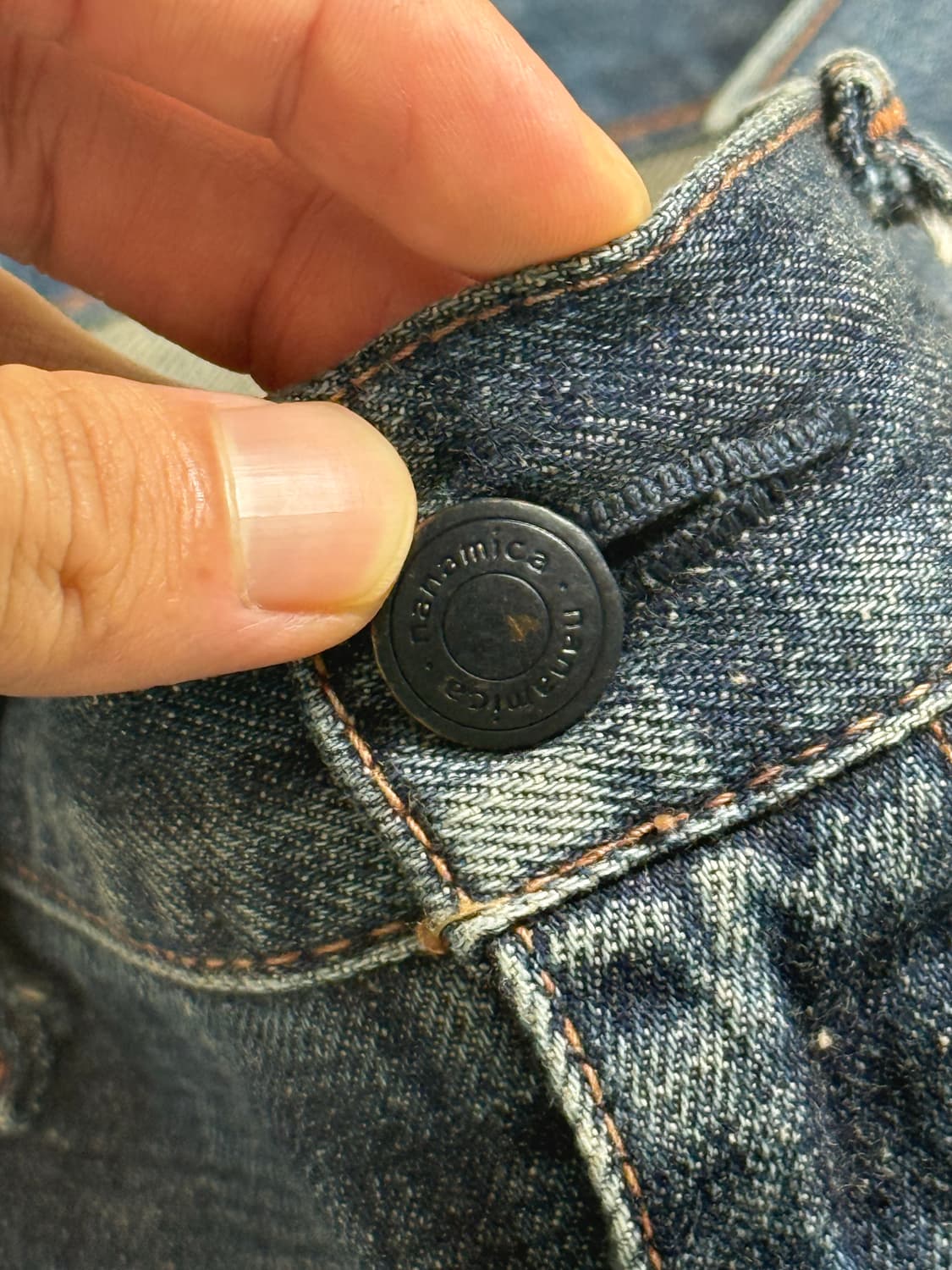 나나미카 셀비지 데님 빈티지 인디고 36 상품이미지3