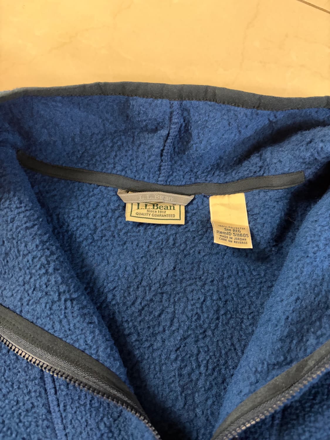 엘엘빈 파란색 신칠라 플리스 자켓 (100-105) 상품이미지2