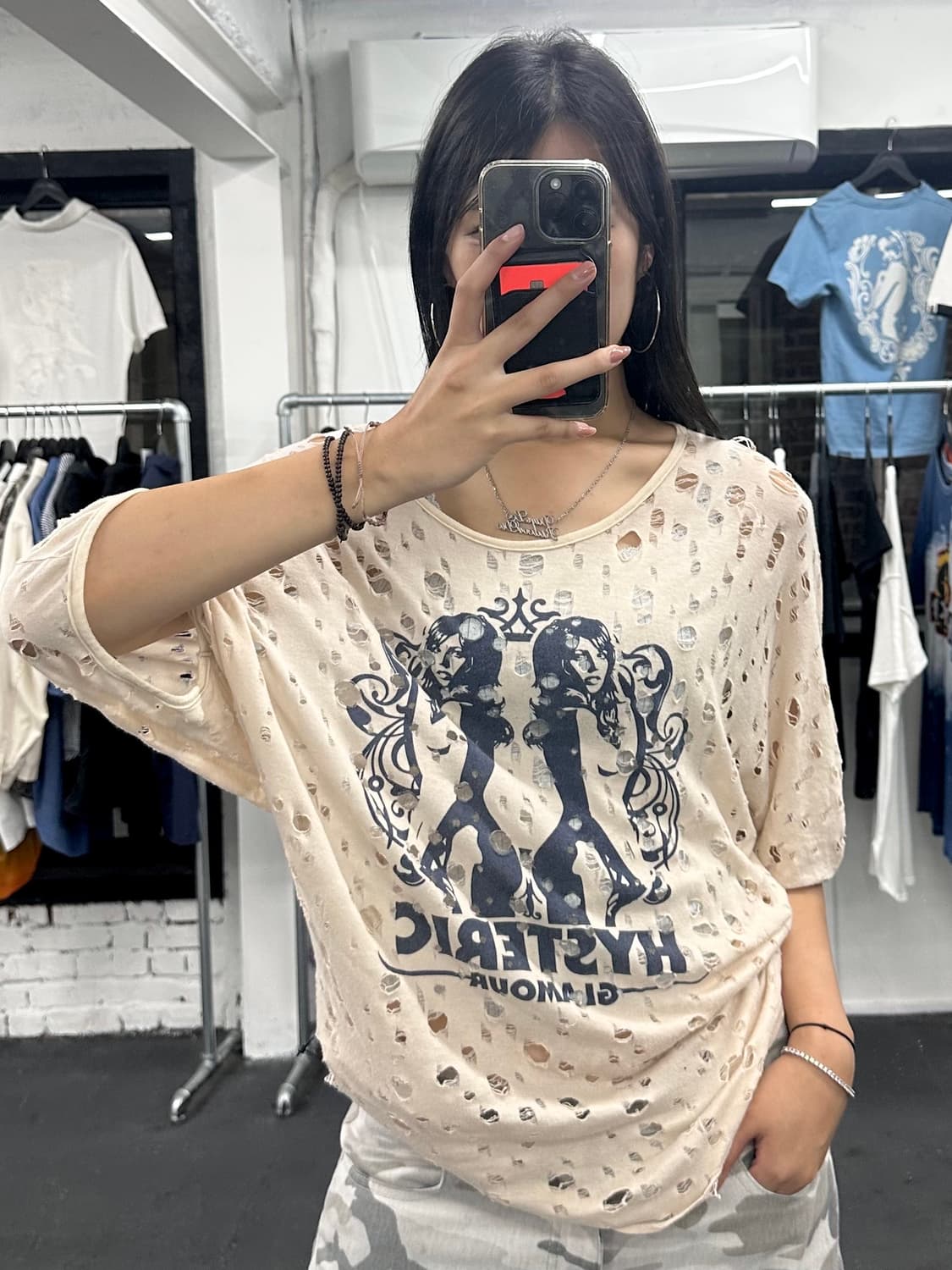 히스테릭 글래머 히스걸 티셔츠 상품이미지2